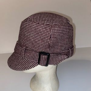 San Diego Hat Co Women’s Newsboy Wool blend brown/cream